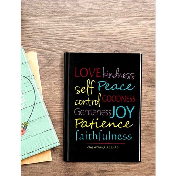 Hardcover Mini Journal Spiritual Christian Religious Fruit of the Spirit 4x6 in - Picture 2 of 3